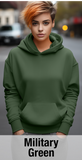 Military Green Hoodie with Kangaroo Pocket