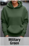 Military Green Hoodie with Kangaroo Pocket