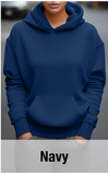 Navy Hoodie with Kangaroo Pocket