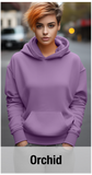 Orchid Hoodie with Kangaroo Pocket