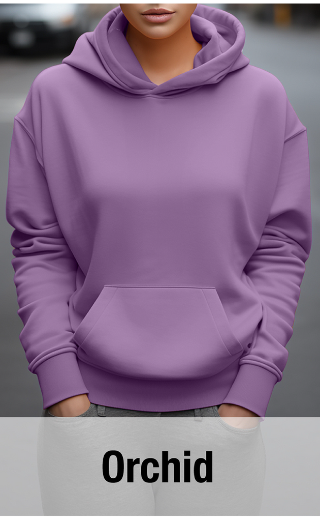 Orchid Hoodie with Kangaroo Pocket