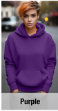 Sweat à capuche violet avec poche kangourou-MOQ 50 pièces