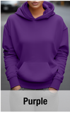 Sweat à capuche violet avec poche kangourou-MOQ 50 pièces