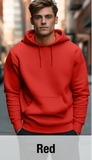 Red Hoodie with Kangaroo Pocket