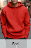 Red Hoodie with Kangaroo Pocket