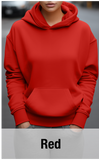 Red Hoodie with Kangaroo Pocket