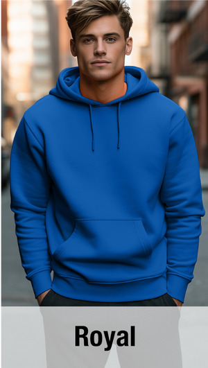 Royal Hoodie with Kangaroo Pocket-MOQ 50 pcs