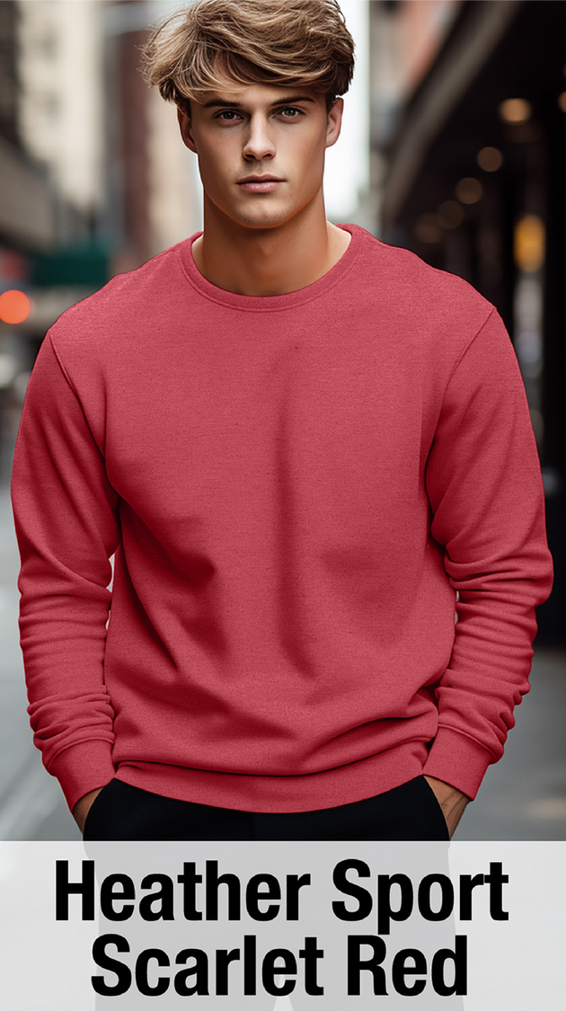 Heather Sport Scarlet Sweatshirt