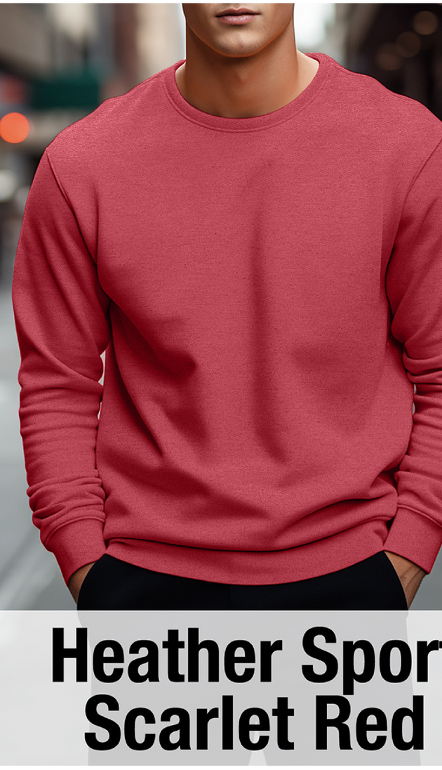 Heather Sport Scarlet Sweatshirt