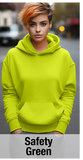 Safety Green Hoodie with Kangaroo Pocket