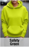 Safety Green Hoodie with Kangaroo Pocket