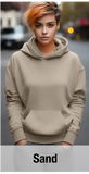 Sand Hoodie with Kangaroo Pocket