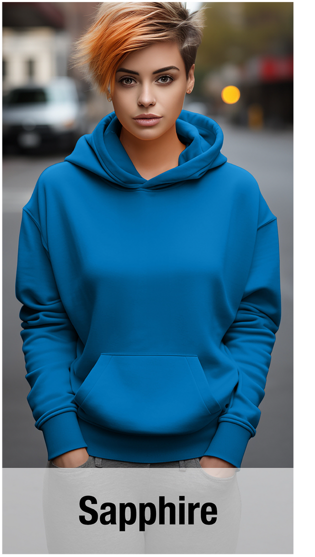 Sapphire Hoodie with Kangaroo Pocket