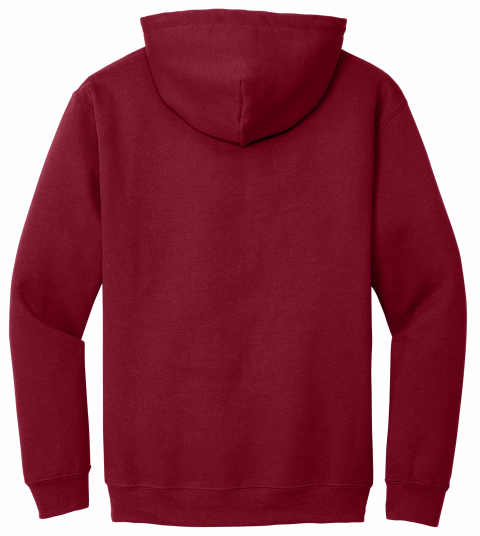 Cardinal Red Hoodie with Kangaroo Pocket-MOQ 50 pcs