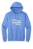 Carolina Blue Hoodie with Kangaroo Pocket-MOQ 50 pcs