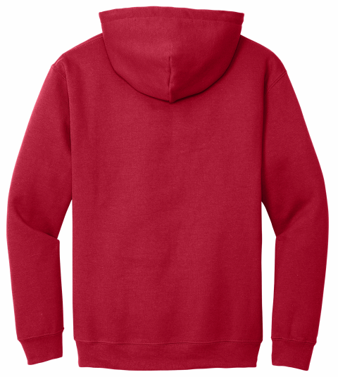 Cherry Red Hoodie with Kangaroo Pocket-MOQ 50 pcs