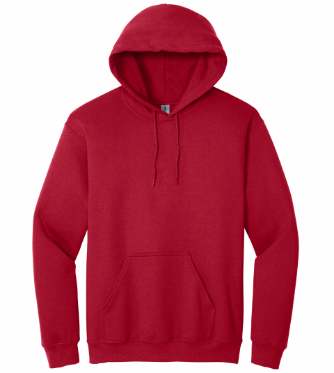 Cherry Red Hoodie with Kangaroo Pocket-MOQ 50 pcs