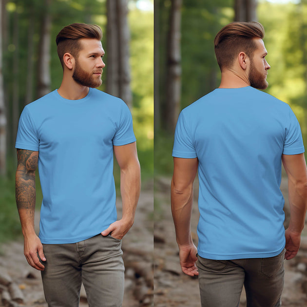 Carolina Blue T-Shirt -MOQ 50 pcs