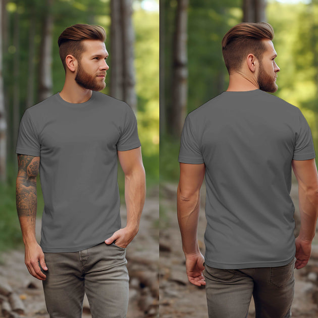 Charcoal T-Shirt -MOQ 50 pcs