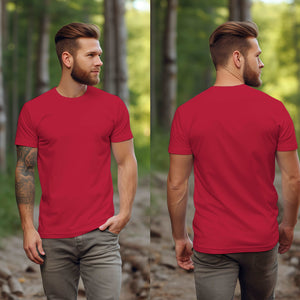 Cherry Red T-Shirt -MOQ 50 pcs