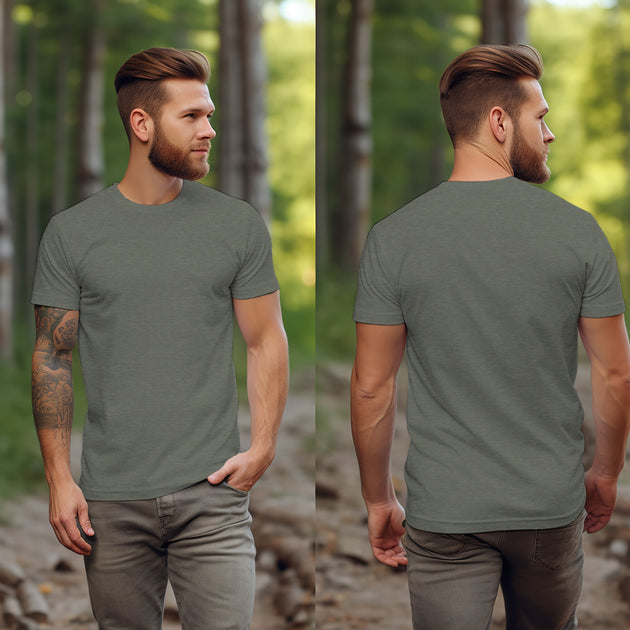 Heather Military Green T-Shirt