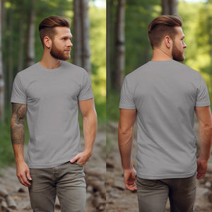 Sports Grey T-Shirt -MOQ 50 pcs