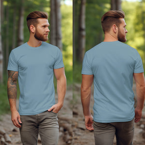 Stone Blue T-Shirt -MOQ 50 pcs