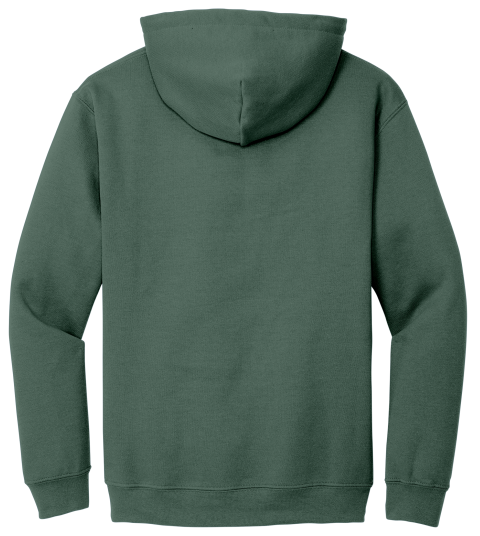 Heather Sport Dark Green Hoodie with Kangaroo Pocket