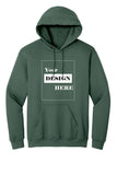 Heather Sport Dark Green Hoodie with Kangaroo Pocket