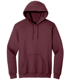 Heather Sport Dark Maroon Hoodie with Kangaroo Pocket