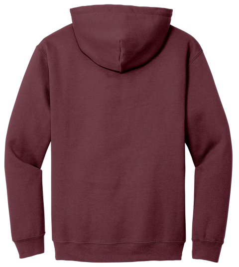 Heather Sport Dark Maroon Hoodie with Kangaroo Pocket