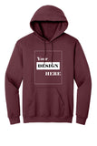 Heather Sport Dark Maroon Hoodie with Kangaroo Pocket