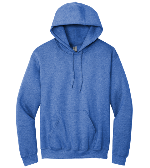 Sweat à capuche Heather Sport Royal avec poche kangourou-MOQ 50 pièces