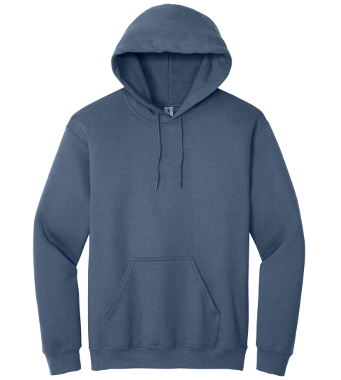 Indigo Blue Hoodie with Kangaroo Pocket