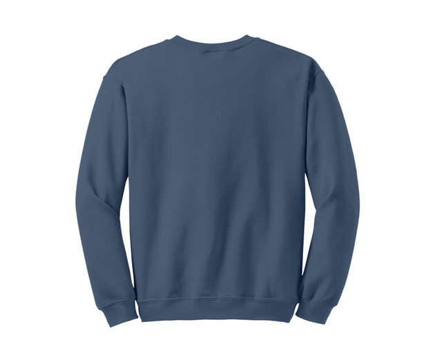 Sweat-shirt bleu indigo MOQ 50 PCS