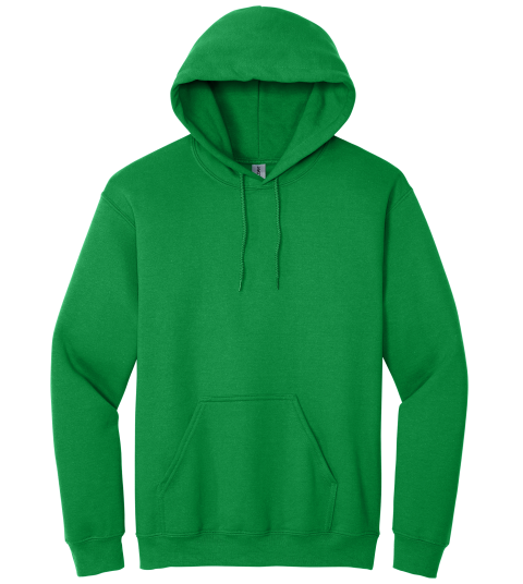 Sweat à capuche vert irlandais avec poche kangourou-MOQ 50 pcs