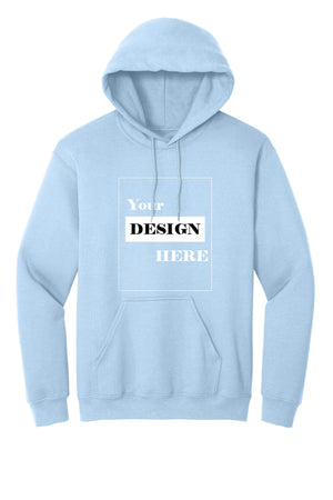 Light Blue Hoodie with Kangaroo Pocket