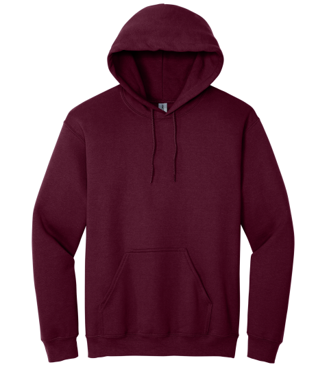 Maroon Hoodie with Kangaroo Pocket