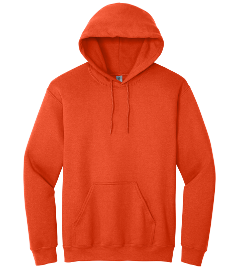 Sweat à capuche orange avec poche kangourou-MOQ 50 pièces