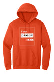 Orange Hoodie with Kangaroo Pocket