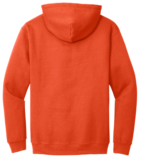 Orange Hoodie with Kangaroo Pocket