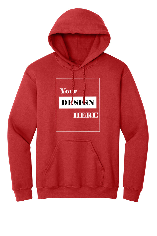 Red Hoodie with Kangaroo Pocket