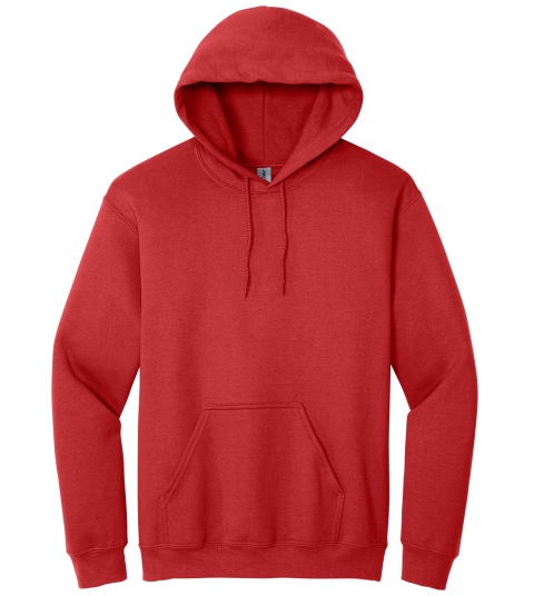 Red Hoodie with Kangaroo Pocket