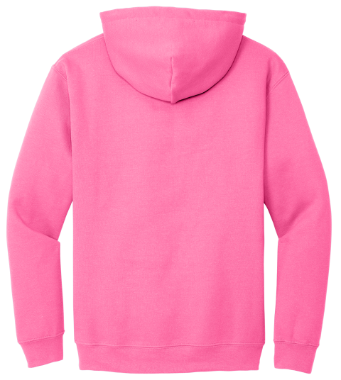 Safety Pink Hoodie with Kangaroo Pocket