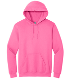 Safety Pink Hoodie with Kangaroo Pocket