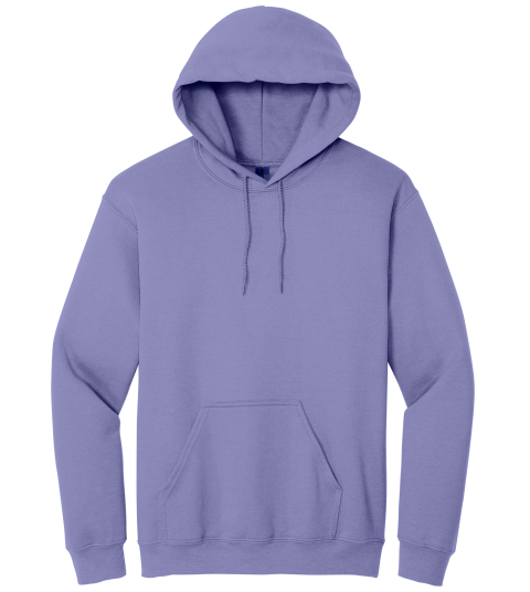 Violet Hoodie with Kangaroo Pocket